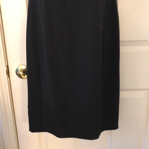 Calvin Klein Cold Shoulder Black V-Neck Dress - Picture 6 of 16